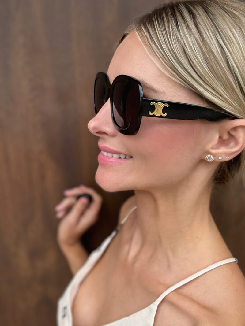 Okulary przeciwsłoneczne CELINE CL40262U 01A - obrazek 3